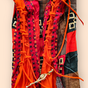 Red and Orange Block Print Kurti